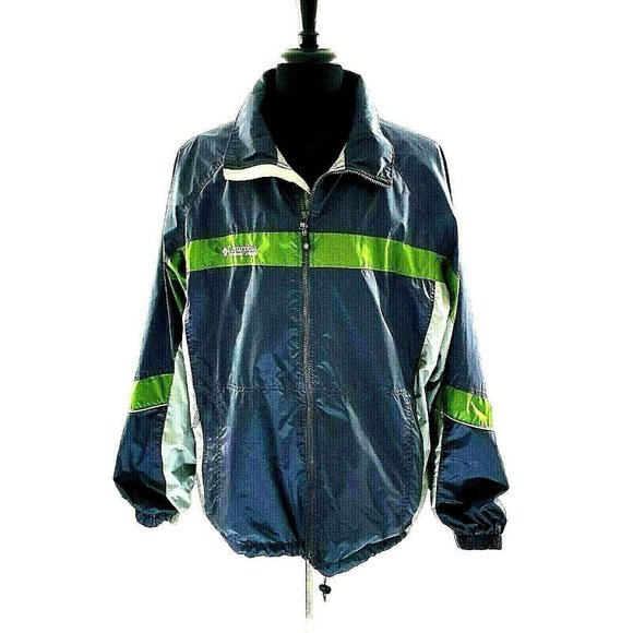 Columbia Other - Columbia Sportswear Windbreaker Long Sleeve Mens XL Lined Rain Jacket Sport Run